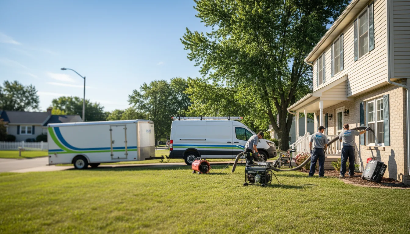 Flooded Basement Restoration And Cleanup With Repair in Omena, MI near me